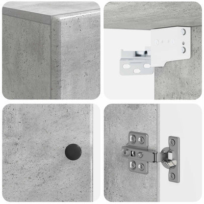 vidaXL Bathroom Wall Cabinet BREDA Concrete Grey 30 x 31 x 59 cm