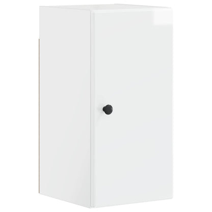 vidaXL Bathroom Wall Cabinet BREDA High Gloss White 30 x 31 x 59 cm