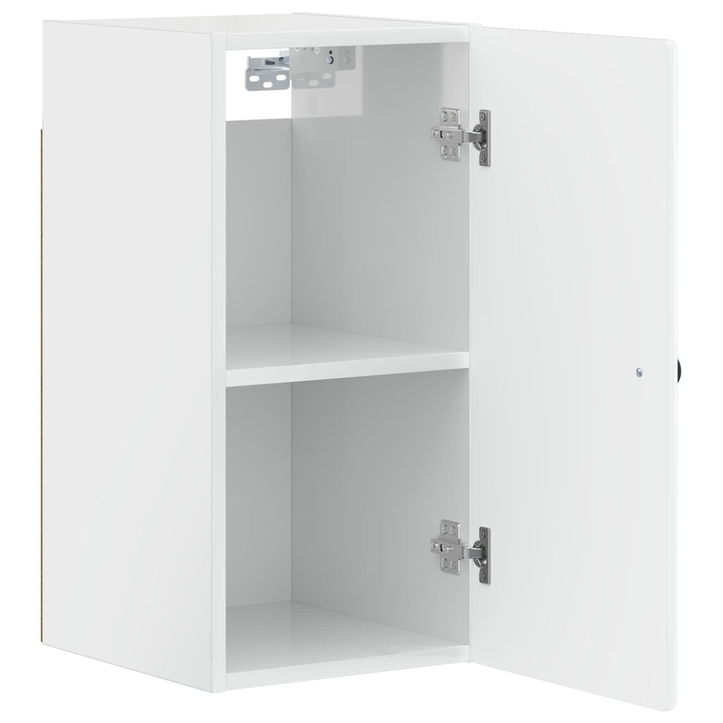 vidaXL Bathroom Wall Cabinet BREDA High Gloss White 30 x 31 x 59 cm