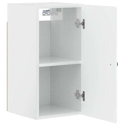vidaXL Bathroom Wall Cabinet BREDA High Gloss White 30 x 31 x 59 cm