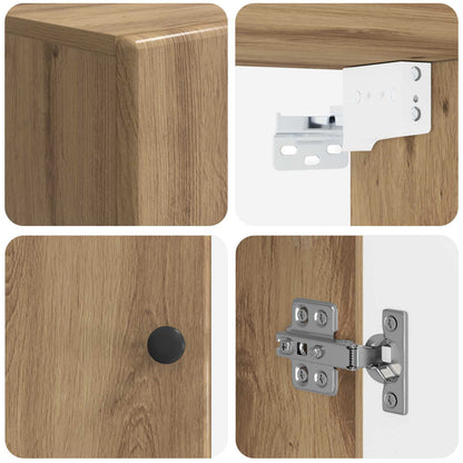 vidaXL Bathroom Wall Cabinet BREDA Artisan Oak 30 x 31 x 59 cm