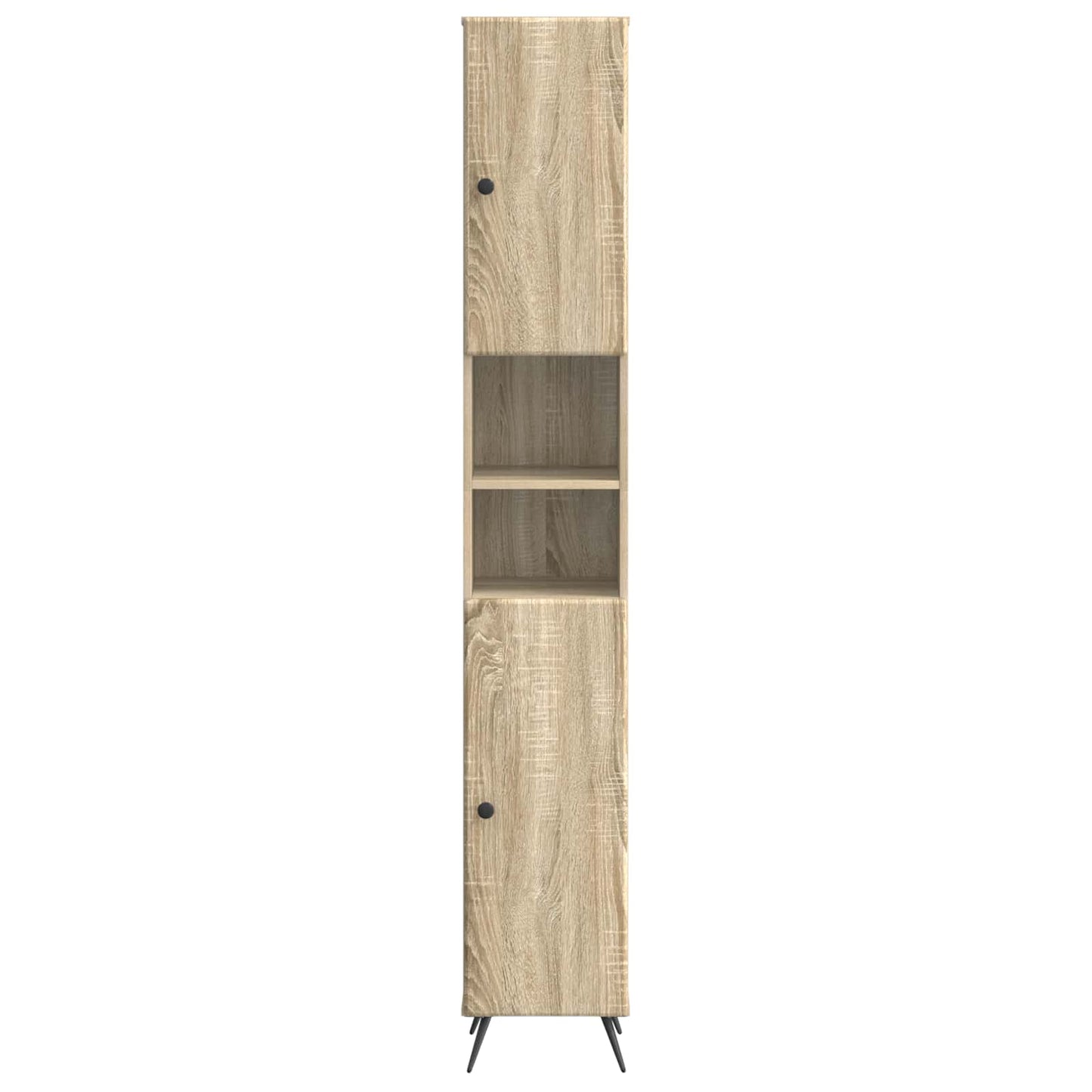 vidaXL Bathroom Cabinet with Open Shelf BREDA Sonoma Oak
