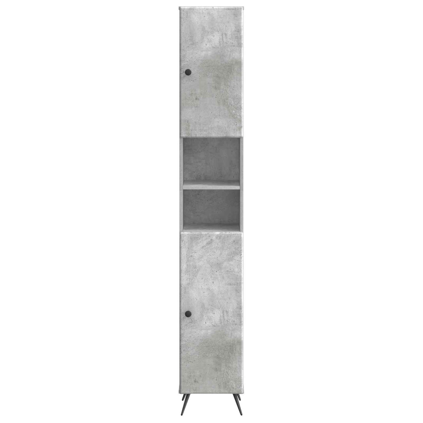 vidaXL Bathroom Cabinet with Open Shelf BREDA Concrete Grey