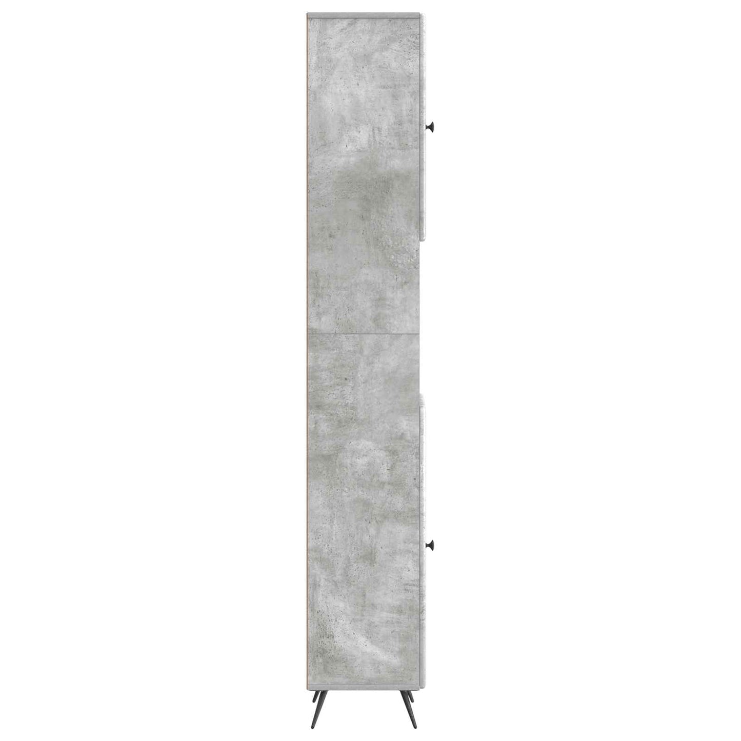 vidaXL Bathroom Cabinet with Open Shelf BREDA Concrete Grey