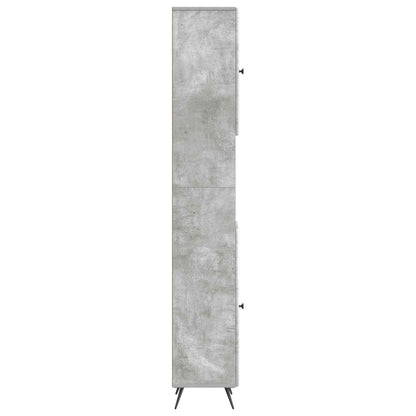 vidaXL Bathroom Cabinet with Open Shelf BREDA Concrete Grey