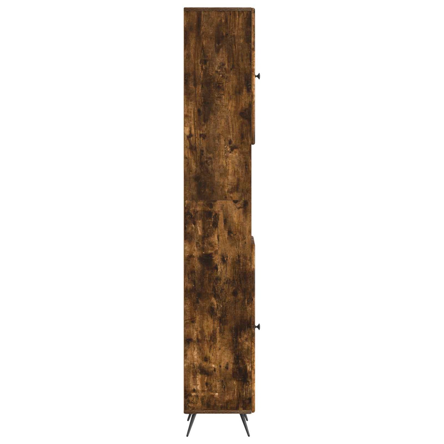 vidaXL Bathroom Cabinet with Open Shelf BREDA Smoked Oak