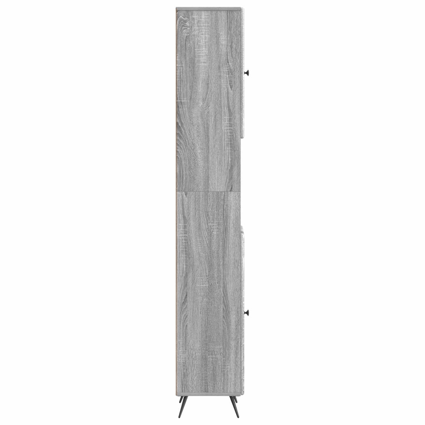 vidaXL Bathroom Cabinet with Open Shelf BREDA Grey Sonoma