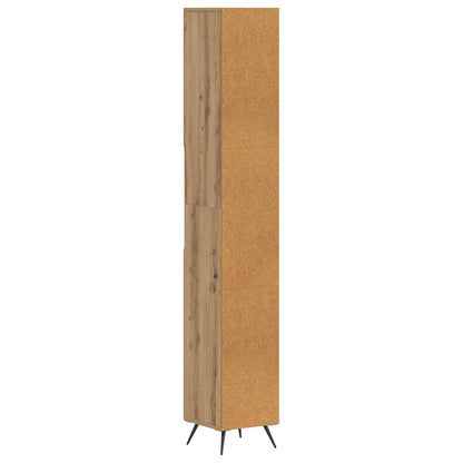 vidaXL Bathroom Cabinet with Open Shelf BREDA Artisan Oak