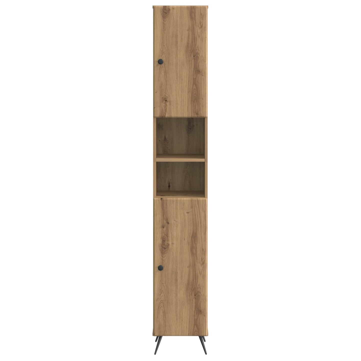 vidaXL Bathroom Cabinet with Open Shelf BREDA Artisan Oak