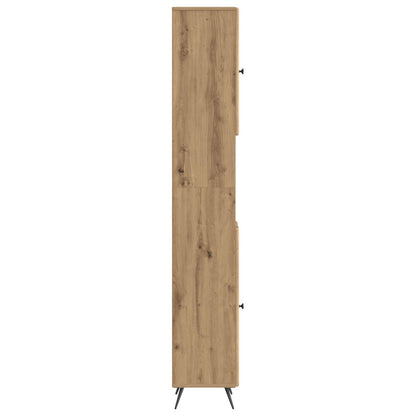 vidaXL Bathroom Cabinet with Open Shelf BREDA Artisan Oak