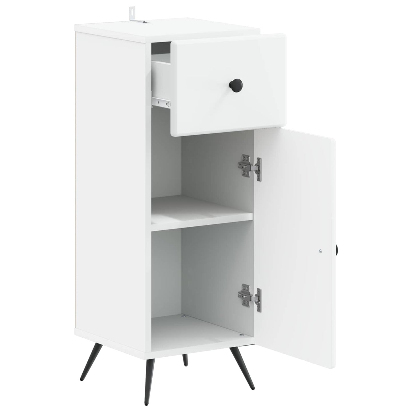 vidaXL Bathroom Storage Cainet BREDA White 30 x 31 x 80 cm