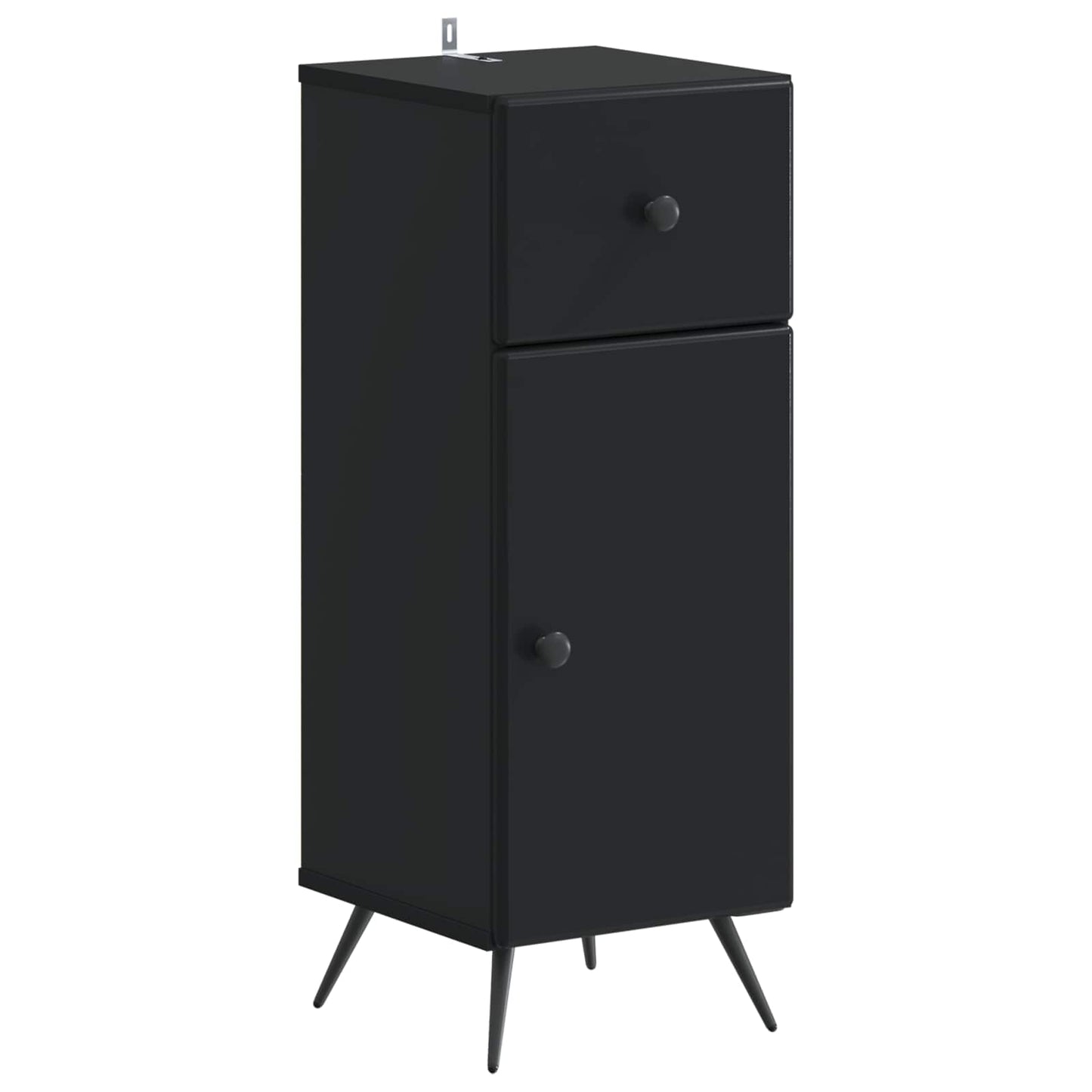 vidaXL Bathroom Storage Cainet BREDA Black 30 x 31 x 80 cm