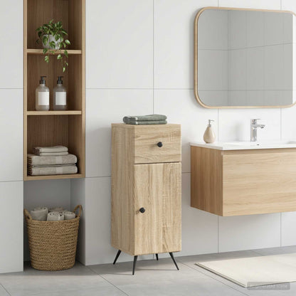 vidaXL Bathroom Storage Cainet BREDA Sonoma Oak 30 x 31 x 80 cm