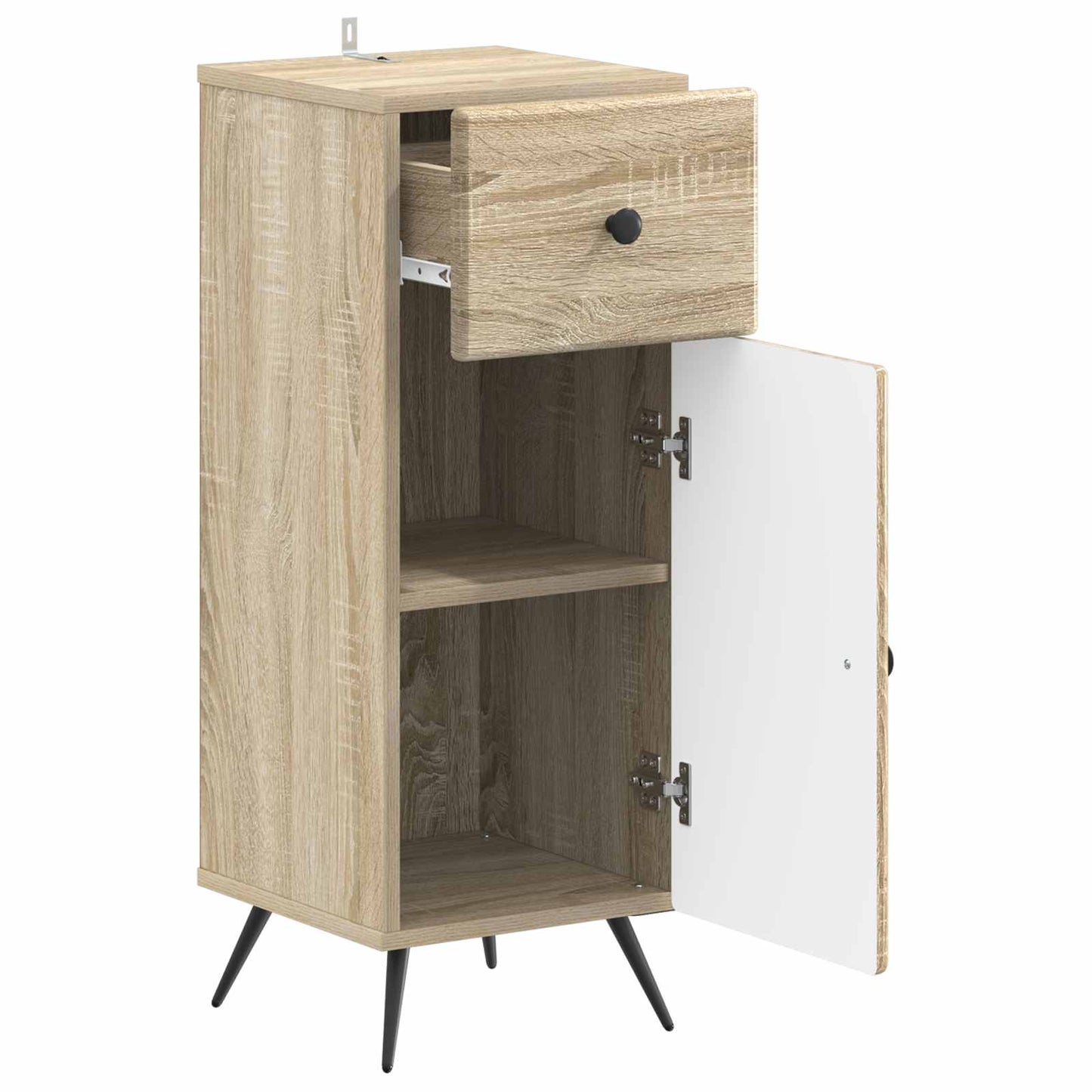 vidaXL Bathroom Storage Cainet BREDA Sonoma Oak 30 x 31 x 80 cm