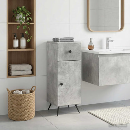 vidaXL Bathroom Storage Cainet BREDA Concrete Grey 30 x 31 x 80 cm
