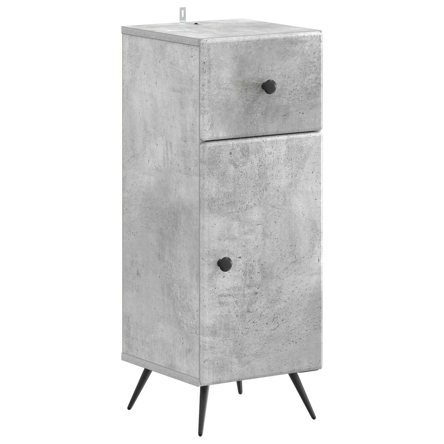 vidaXL Bathroom Storage Cainet BREDA Concrete Grey 30 x 31 x 80 cm