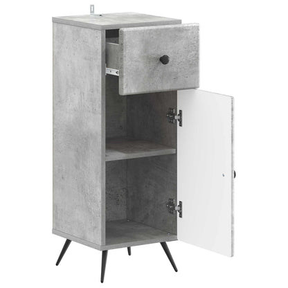 vidaXL Bathroom Storage Cainet BREDA Concrete Grey 30 x 31 x 80 cm