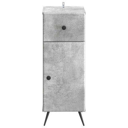 vidaXL Bathroom Storage Cainet BREDA Concrete Grey 30 x 31 x 80 cm