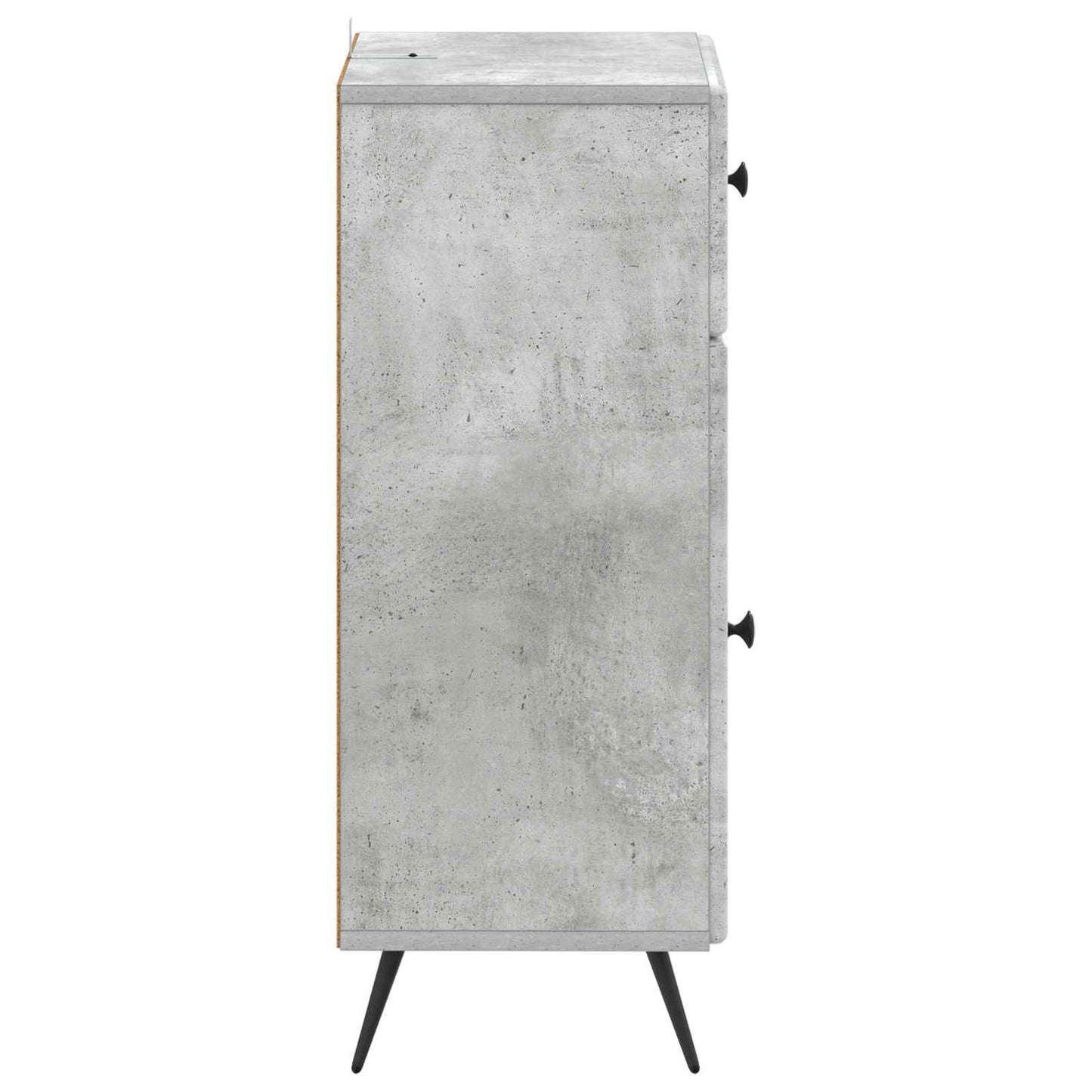vidaXL Bathroom Storage Cainet BREDA Concrete Grey 30 x 31 x 80 cm