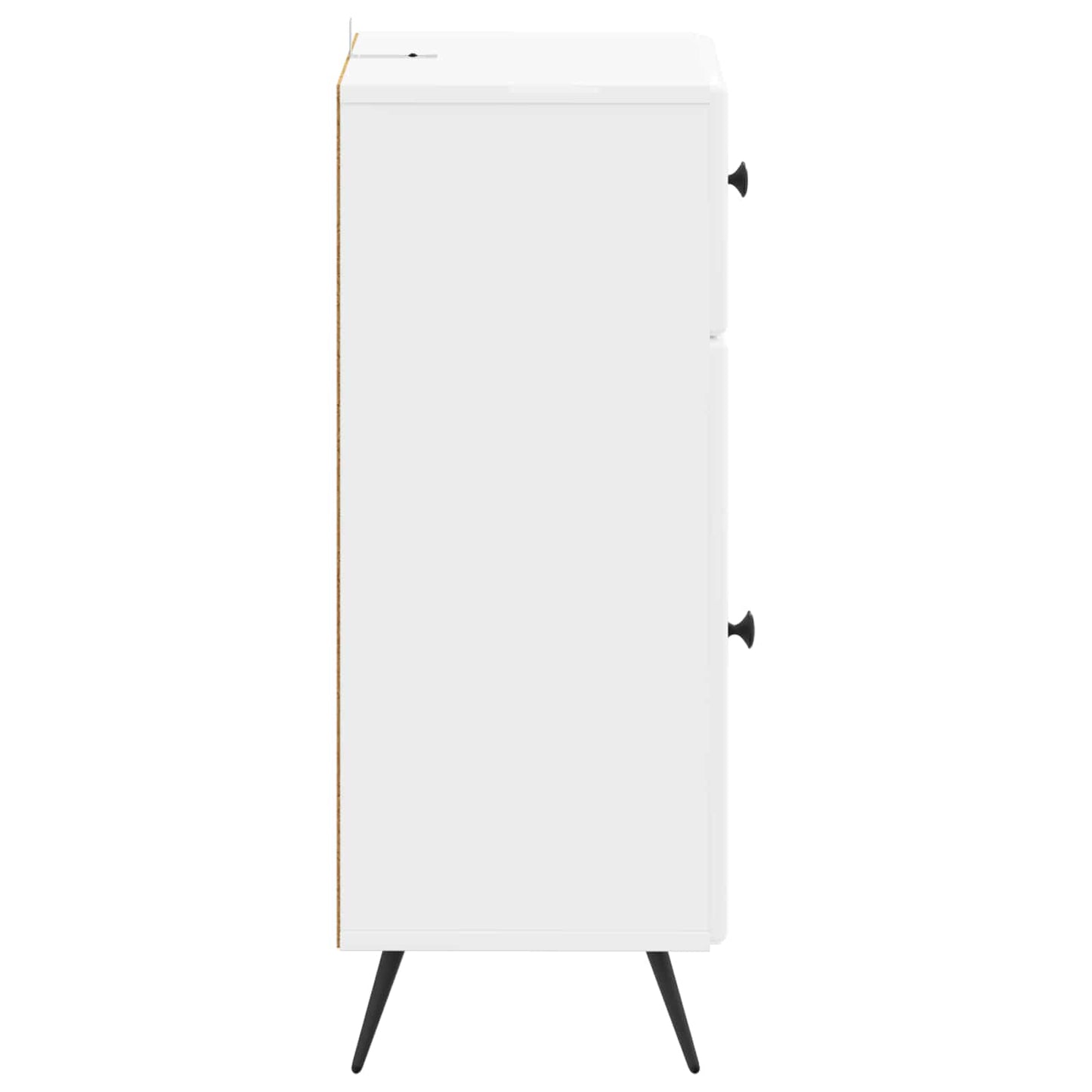 vidaXL Bathroom Storage Cainet BREDA High Gloss White 30 x 31 x 80 cm