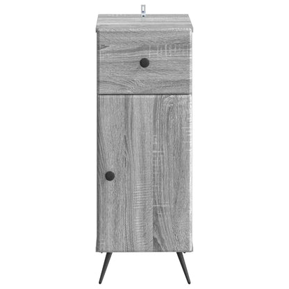 vidaXL Bathroom Storage Cainet BREDA Grey Sonoma 30 x 31 x 80 cm