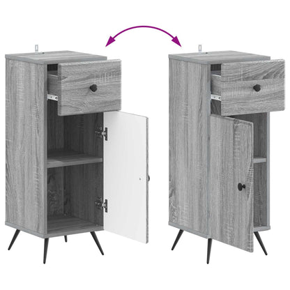 vidaXL Bathroom Storage Cainet BREDA Grey Sonoma 30 x 31 x 80 cm