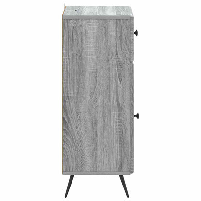 vidaXL Bathroom Storage Cainet BREDA Grey Sonoma 30 x 31 x 80 cm