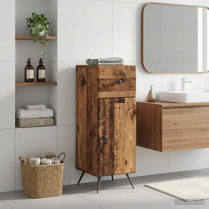 vidaXL Bathroom Storage Cainet BREDA Old Wood 30 x 31 x 80 cm