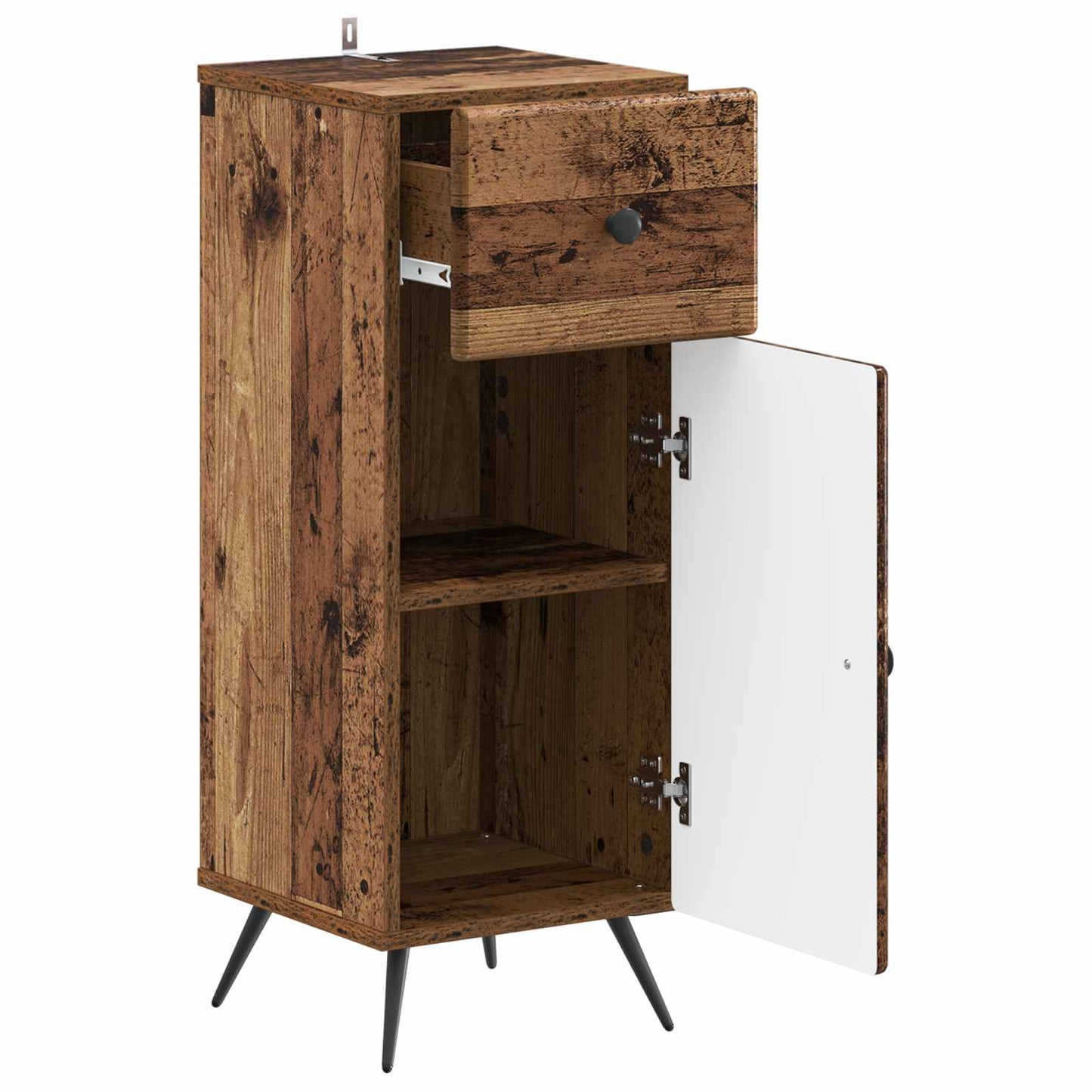 vidaXL Bathroom Storage Cainet BREDA Old Wood 30 x 31 x 80 cm