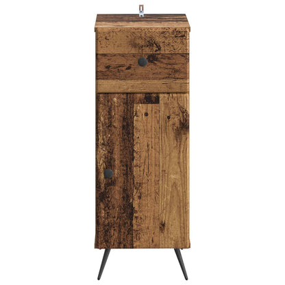 vidaXL Bathroom Storage Cainet BREDA Old Wood 30 x 31 x 80 cm