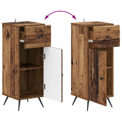 vidaXL Bathroom Storage Cainet BREDA Old Wood 30 x 31 x 80 cm