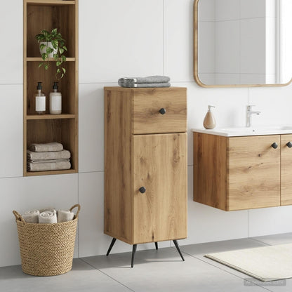 vidaXL Bathroom Storage Cainet BREDA Artisan Oak 30 x 31 x 80 cm