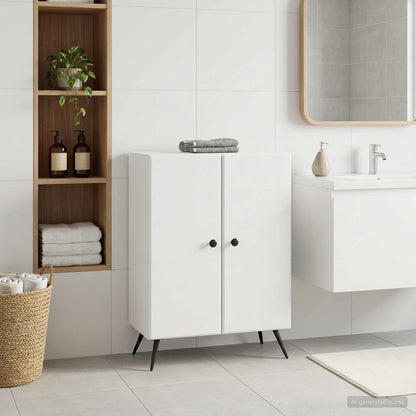vidaXL Bathroom Storage Cainet BREDA White 59.5 x 31 x 80 cm