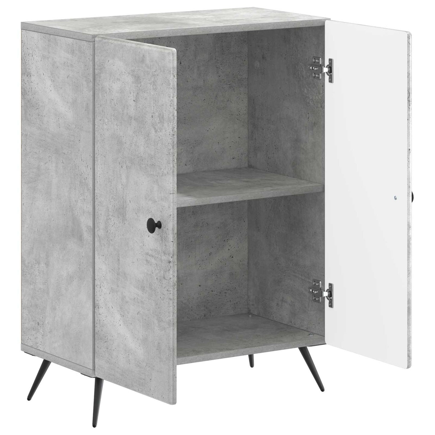 vidaXL Bathroom Storage Cainet BREDA Concrete Grey 59.5 x 31 x 80 cm