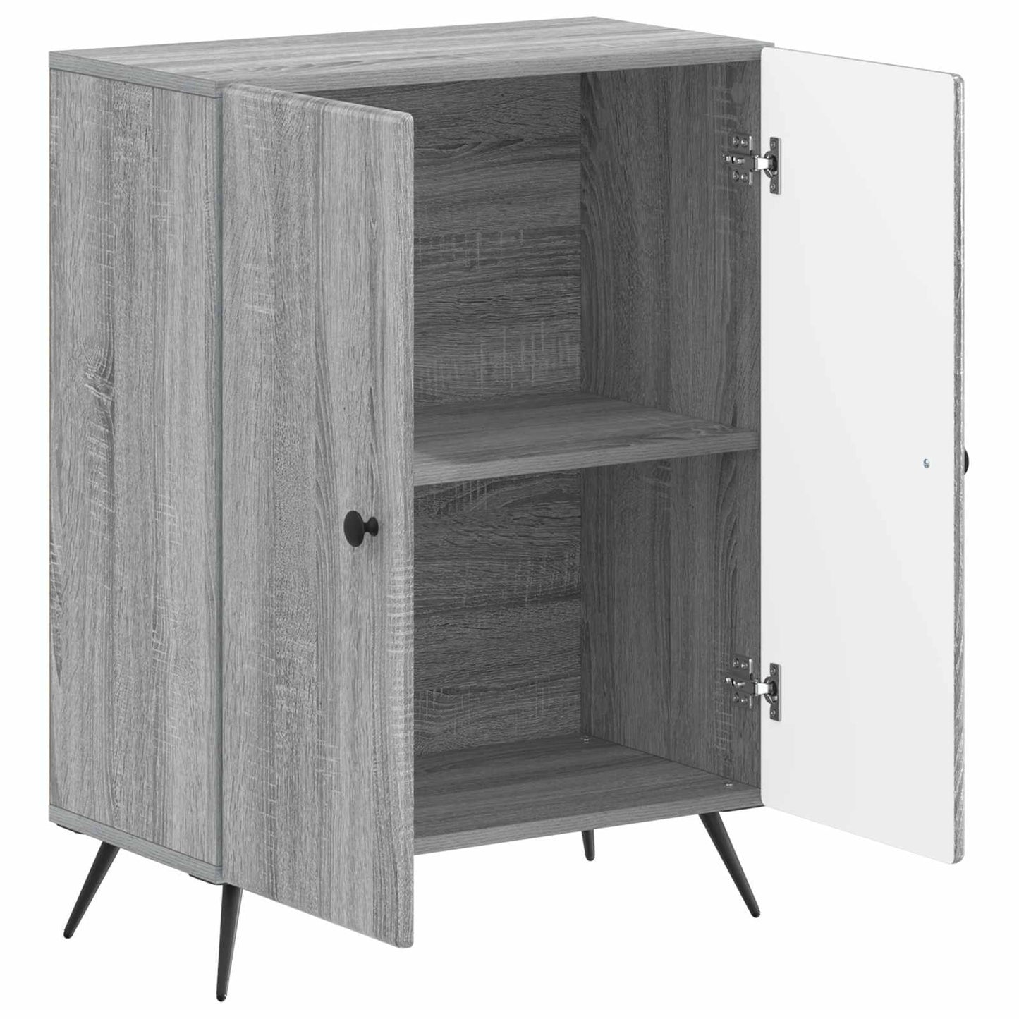 vidaXL Bathroom Storage Cainet BREDA Grey Sonoma 59.5 x 31 x 80 cm