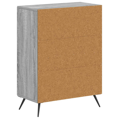 vidaXL Bathroom Storage Cainet BREDA Grey Sonoma 59.5 x 31 x 80 cm