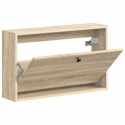 vidaXL Wall-Mounted Shoe Cabinet BREDA 71 x 17 x 43 cm Engineered Wood