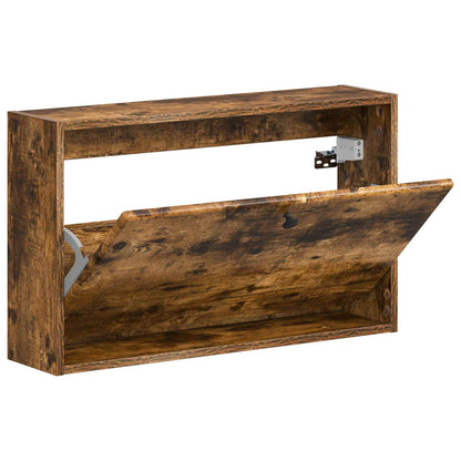 vidaXL Wall-Mounted Shoe Cabinet BREDA 71 x 17 x 43 cm Engineered Wood