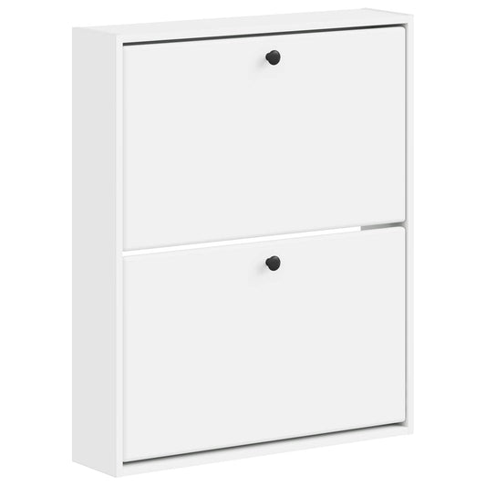vidaXL Wall-Mounted Shoe Cabinet BREDA 71 x 17 x 86 cm Engineered Wood