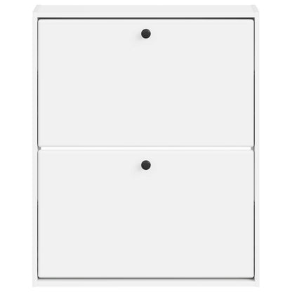vidaXL Wall-Mounted Shoe Cabinet BREDA 71 x 17 x 86 cm Engineered Wood