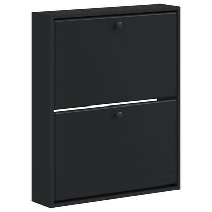 vidaXL Wall-Mounted Shoe Cabinet BREDA 71 x 17 x 86 cm Engineered Wood
