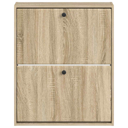 vidaXL Wall-Mounted Shoe Cabinet BREDA 71 x 17 x 86 cm Engineered Wood