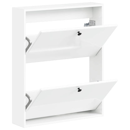 vidaXL Wall-Mounted Shoe Cabinet BREDA 71 x 17 x 86 cm Engineered Wood