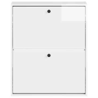 vidaXL Wall-Mounted Shoe Cabinet BREDA 71 x 17 x 86 cm Engineered Wood