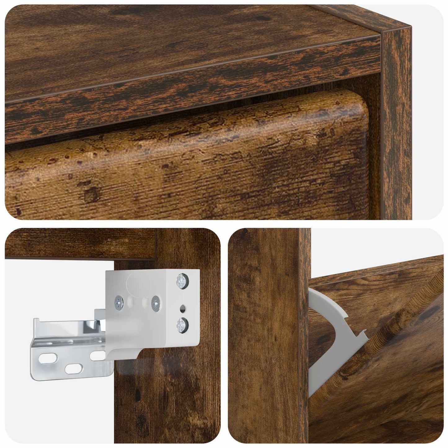 vidaXL Wall-Mounted Shoe Cabinet BREDA 71 x 17 x 86 cm Engineered Wood