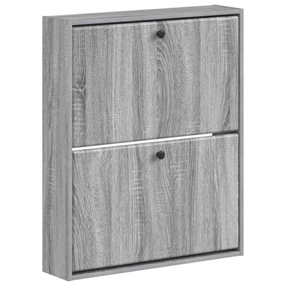 vidaXL Wall-Mounted Shoe Cabinet BREDA 71 x 17 x 86 cm Engineered Wood