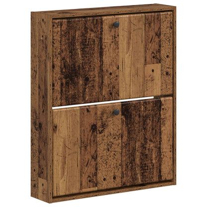 vidaXL Wall-Mounted Shoe Cabinet BREDA 71 x 17 x 86 cm Engineered Wood
