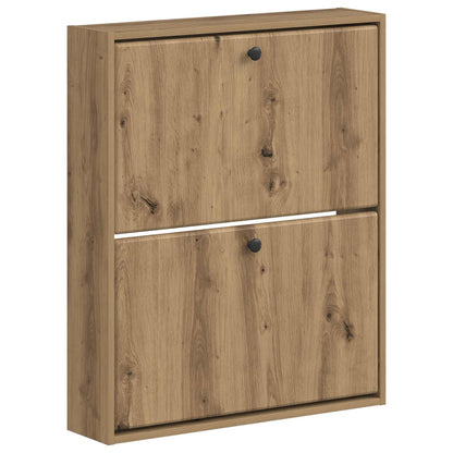 vidaXL Wall-Mounted Shoe Cabinet BREDA 71 x 17 x 86 cm Engineered Wood