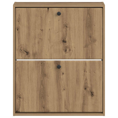 vidaXL Wall-Mounted Shoe Cabinet BREDA 71 x 17 x 86 cm Engineered Wood