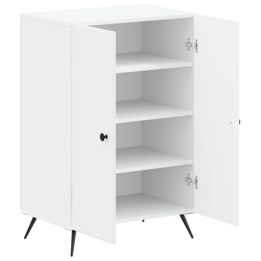 vidaXL Shoe Cabinet BREDA 59.5 x 39.5 x 90 cm Engineered Wood White